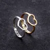 Beste vriend hart ring zilver goud graveren brieven vriendschap liefde ring mode-sieraden voor vrouwen zusters cadeau DHL gratis verzending