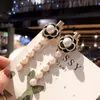 Hårklämmor Barrettes Korean Camellia Rhinestone Bill Pearl Flower Bangs Clip Hairpin For Women Girl Fashion Headband Accessories13338298