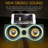 Freeshipping bärbar trä trådlös högtalare subwoofer stereo Bluetooth högtalare Radio FM skrivbord caixa de som för android