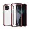 För iPhone 14 13 Pro Max Case Crystal Clear Cell Phone Cases Slim Soft TPU Hard PC Back Cover med Armering Corner Bumper Compatible Fit iPhone 12 11 XR