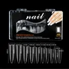 500st Super Long Tip 4mm Sharp Stiletto False Nail Tips Platt Form för akryl UV Gel Manicure Salon Fake Nails Clear Natural5893507