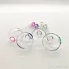 Handcraft Pyrex thick glass Oil Burner Pipe Colorful Mini Smoking Pipes water pipes glass Tube