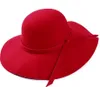 Women039s Hat Cap Woman Classic Retro Jazz Warm Ladies Fedora Bucket Cotton Sweet Caps Wide Brim Top Sun Hat 2020 Trendy Vintag9175405