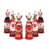 Kreative Weihnachten Rotwein Tasche Wein Flasche Set Weihnachtsdekorationen Weihnachten Rotwein Geschenk Tasche Großhandel