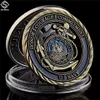 5st USA Department Navy Craft Emblem Core Values ​​Medal of Courage Copper Hollow Token Challenge Engagement Coins2753967