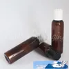 Garrafa 60ml Brown Disco Voador Top Cap, 60cc Shampoo / Loção Embalagem Garrafa, Esvaziar recipiente cosmético com (50 PC / Lot)