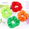 Kobiety Szyfonowe Sculnchies Elastyczne Zespoły Włosów Liny Pierścień Włosy Krawaty Uchwyt Solidna Kolor Tkaniny Ponytail Scrunchy Damskie Dziewczyny Hairbands D91505