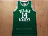 Movie Men's The Fresh Prince of Bel-Air 14 Will Smith Basketball Jersey White Black Green Yellow Stitched Academy Jerseys Size S-2XL