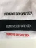 032C REMOVE BEFORE SEX men women socks letter jacquard cotton spring summer autumn socks hight quality1142033