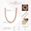 Chains Davieslee Necklace For Women 585 Rose Gold Filled Bismark Hammered Womens Necklaces Chain Cuban Rombo 345mm 4555cm GN4536323410