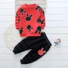 Bear Leader Boys Automne Fashion Casual Clothing sets Cartoon Pattern Tops Hoodied et Lettre Pantalon Print 26 ans