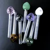 Strawberry Tobacco Smoking Accessories Colorful Striaight Type Bubbler Shisha Dab Rigs Pyrex Glass Oil Hand Pipes Multicolor Spoon Pipes