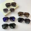Hommes lunettes de soleil carrées 8039 Transparent or Vintage lunettes de soleil lunettes cadre lunettes nouveau avec Box1781451