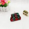 Wholesale-coin and America Christmas New purse lattice pattern Europe Coin bag Mini Student Zero purse