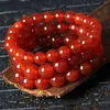 Beaded Strands Carnelian Bracelet Red Stone Beaded DIY Natural Quartz Charm Druzy Jewelry Handmade European14699673