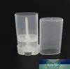 15ml消臭剤容器透明/白い空の楕円形のチューブリップバームコンテナ