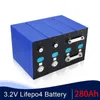 32pcs 3.2V 280Ah not 200AH lifepo4 Battery grade A Lithium Iron Phosphate prismatic Cell 12V 24V 48V solar cells EU US TAX FREE
