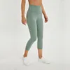 Cintura alta ateltics yoga legging capris l40 doce cor esportes elástico de fitness apertado leggings magro correndo ginásio calças 7880894