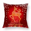 Red Santa Claus Tree Christmas Cushion Cover Christmas Decorations For Home Ornament Table Decor Xmas Gift New Year Pillow Case FWA1357