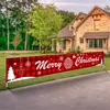300 * 50 cm Nuovo Buon Natale Banner Decorazioni natalizie per la casa All'aperto Negozio Banner Bandiera Tirando Capodanno Deocr