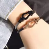 Hästsko armband magnetlås stål armband titan stål rostfritt minimalistisk stil mode lyxdesigner smycken för kvinnor9276272