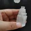 5CM Mini selenito de cetim Spar Torre cura de cristal Meditação Início Decora