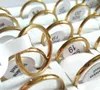 50 Stück Breite 2 mm Gold/Silber/Schwarz/Regenbogen MIX Edelstahl-Bandring Comfort-Fit Hochzeit Verlobung Klassischer Ring Unisex Schmuck Großhandel