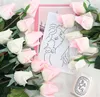 Simulazione rosa Fiori decorativi Rose idratanti a mano singola bocciolo bouquet fiore artificiale decorazione d'interni matrimonio