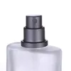 30 50 100 ml/1 Unze Leerer nachfüllbarer Milchglas-Spray-Parfümflaschen-Zerstäuberbehälter mit grauen Feinnebeldeckeln aus Aluminium für Reisen oder als Geschenk