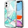 För iPhone 11 12 13 PRO MAX FACELS LUXURY GLITTER MARBLE CHOCKSPOSOFTSKOLL MED SAMSUNG GALAXY S21 Plus Ultra A72 A52 A32 5G A01