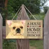 Hond Tags Rechthoekige Houten Hond Accessoires Mooie Vriendschap Dier Teken Plaques Rustieke Muur Decor Woondecoratie HHC2145