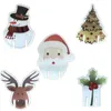 Baubles Card Insertion Christmas Cup Card Red Wine Trees Dekorationer Personliga Ornament 2020 Santa Claus Hot Sale 1 2mz F2