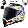 Mate Black Dual Sport Off Road Motorrad Helm Dirt Bike atv d.o.t Zertifiziert (M, Blau) Full Face Casco für Moto Sport1