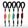 Pet Dog Leashes Nylon Reflectled Spring Dog Traction Pas Buffer Bufor Bufer Wybuch Dowód Traction Smycz Duży Średni Mały Spacer Liny Lsk1330