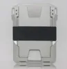 Uchwyty Vintage RFID podwójne aluminiowe pudełko metalowe portfele karty dla mężczyzn ID bank karta Case Antitheft Magic Portgelet3396