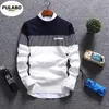 Ny Koreansk Fashion Pullover Tröja Jumper Men Sticka Pullover Coat Långärmad Sweater 2020 Ny