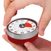 Minuterie de cuisine ronde rappel de l'heure Gadgets de cuisine horloge avec alarme de compte à rebours de Base magnétique alarme de cuisson mécanique compte à rebours