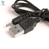 300pcs / серия High Speed ​​USB для DC2.0 DC 2.0mm черный кабель питания 2 мм порт USB зарядный кабель 70 см для Nokia N78 N73 N82