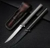 High End Flipper Katlama Bıçak M390 Damlama Noktası Blade TC4 Titanyum Alaşım Kol Rulman Hızlı Açık Bıçaklar