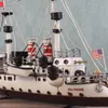 2020 Nuovo Tin Modello di Nave a Vela Nautico Oceano Nave da Guerra Militare Cruiser Modello di Barca Diecast Retro Autos De Juguete Modello di Nave Bambino4661602