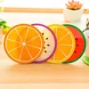 Nuovi accessori per la tavola Gadget da cucina Color caramella Forma di frutta Sottobicchiere in silicone Sottobicchiere Isolamento antiscivolo