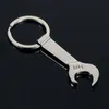 NEW 8.5*3.2cm Tool Metal Wrench Spanner Lever Bottle Opener Key Chain Keyring Gift Silver Gold 2 Color HHB1707