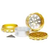 Grinders 63mm Aluminum Alloy Matte Herb Grinder 4 Layer Tobacco Smoke Cigarette Grinding For Smoking Accessories