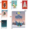 Weihnachten Banner Schneemann Elch Santa Claus Tuch Garten Flagge Frohe Weihnachten Dekorationen Für Zuhause Weihnachten Ornamente Banner DA970