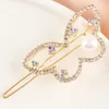 Diamond Bowknot Crystal Rhinestones Alloy Hair Clips Sweet Bangs Side Clip Pearl Crown Frog Leaf Barrette Hair Accessories3796616