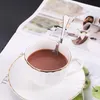 Nowy styl wygięty łyżka kreatywna prosta łyżka ze stali nierdzewnej deserowy deser kawowy mieszający łyżki kawa narzędzia do herbaty szybka wysyłka HHC1448
