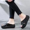 Sandalias de Mujer, zapatos de cuña de cuero suave, Sandalias de verano para Mujer, Chanclas de playa, nuevas Sandalias de plataforma, Sandalias de tacón de cuña para Mujer 0925