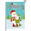 Weihnachten Banner Schneemann Elch Santa Claus Tuch Garten Flagge Frohe Weihnachten Dekorationen Für Zuhause Weihnachten Ornamente Banner DA970