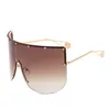 Gafas de sol 2021 estrella S Plaza de gran tamaño Hombres de mujer diseñador de marca de una pieza Máscara de sol gafas para femenino Shield Shades GOGGLE UV400