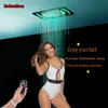 Neue Stil Kristall Quarz Serie SPA Düse Licht LED Decke Dusche Kopf Eingebettet Montiert Regen Wasserfall Spray Misty DJ5301